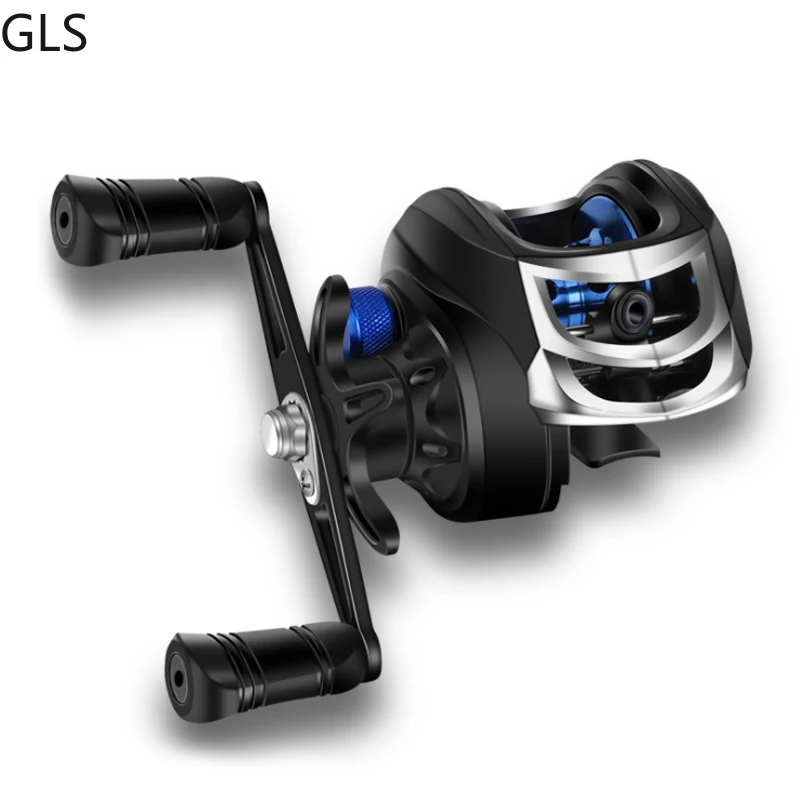 Rueda de pesca de arrastre máximo de 8kg, carrete de Baitcasting 7,2: 1 18 + 1BB, carrete de Metal rojo/azul/plateado/dorado/púrpura, accesorios de pesca - imagen 3