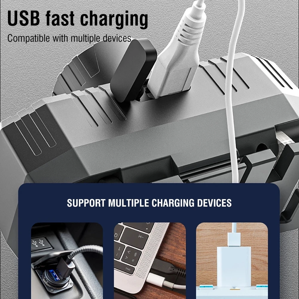 Correa de luz LED portátil para ciclismo nocturno, lámpara de pesca para correr, pulsera, linterna con batería integrada - imagen 5