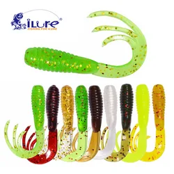 ILure 50 unids/lote señuelo suave de pesca 38mm 0,7g Softbait Swimbait garra cebo Artificial Señuelos de Pesca aparejos de pesca Crankbait