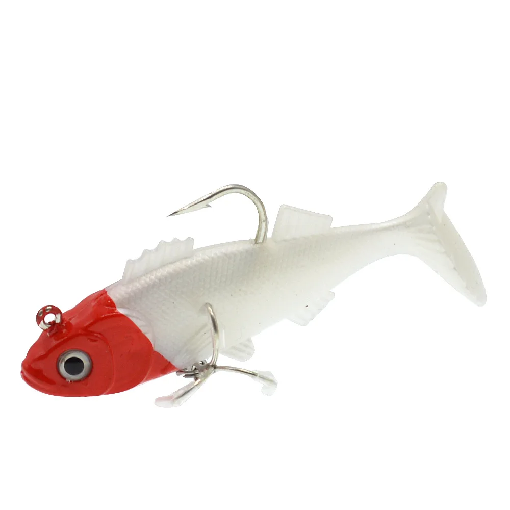 Señuelos blandos de pesca, cebo con anzuelo de plomo grande, plantillas de pescado de 11,5 cm, 37g, cebos artificiales, lubina oceánica, captura larga de fundición, 1 pieza en oferta - imagen 2