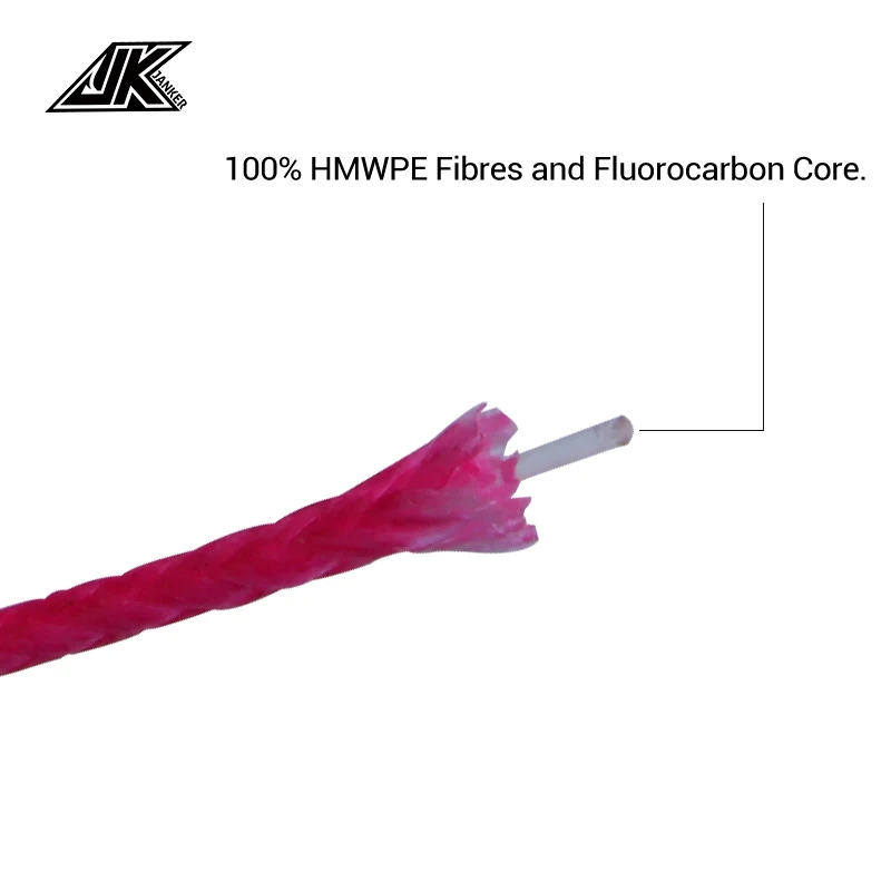 JK PFC 45LB 66LB 90LB línea de asistencia de PE lento núcleo de fluorocarbono línea de anzuelo de pesca rosa jigging lento anzuelo de asistencia de mar señuelo giratorios - imagen 4