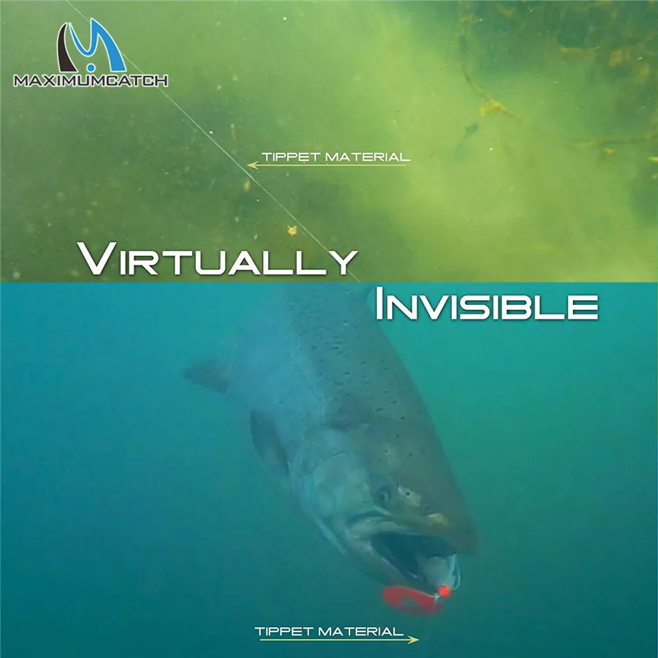 Maximumcatch 100% línea de pesca Tippet de agua salada de fluorocarbono puro 12-20LB líder de prueba línea de mosca hundimiento rápido 50M - imagen 5