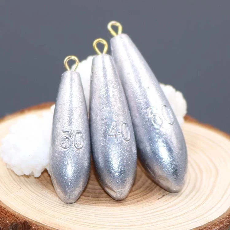 Pesas de engranaje de pesca de plomo, 5 uds., 10g-100g, múltiples opciones, colgante de hoja de sauce, herramientas de pesca al aire libre, productos de alta calidad - imagen 3