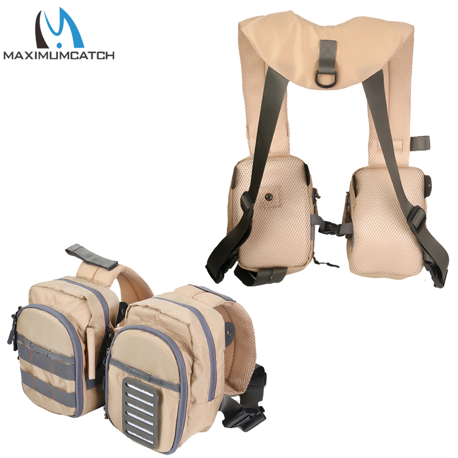 Maximumcatch-Chaleco de pesca con mosca compacto, ligero, ajustable, para hombres y mujeres al aire libre - imagen 5