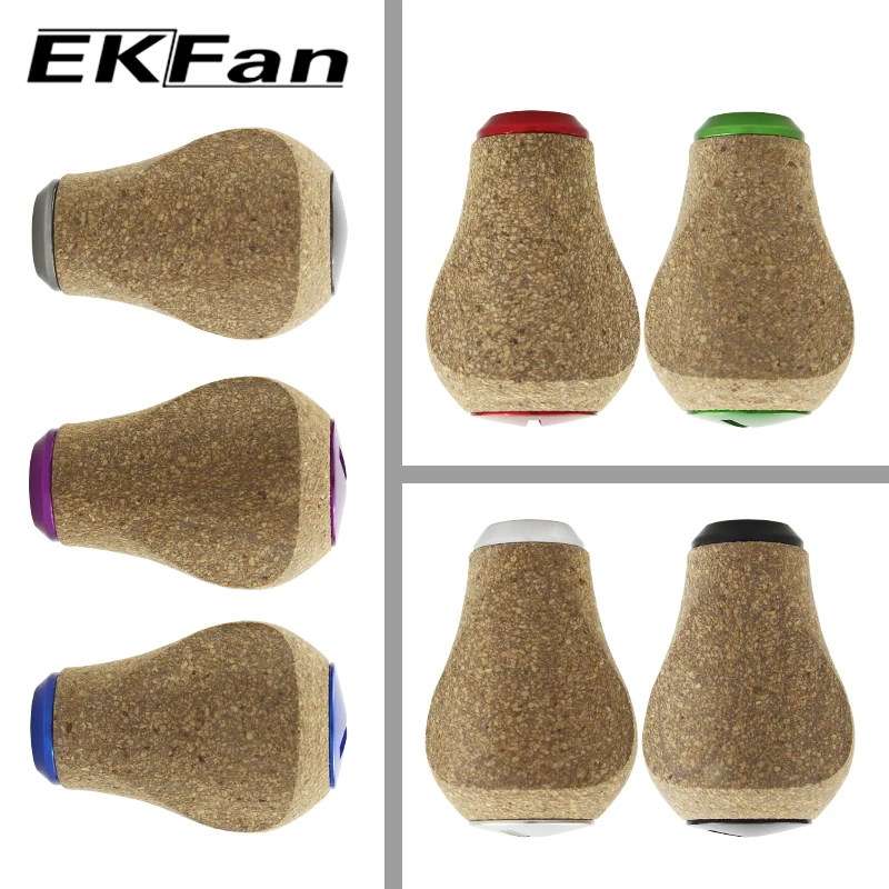 EKfan para DAI & SHI nuevo carrete de pesca mango perilla de madera suave carrete de pesca DIY mango accesorio - imagen 5