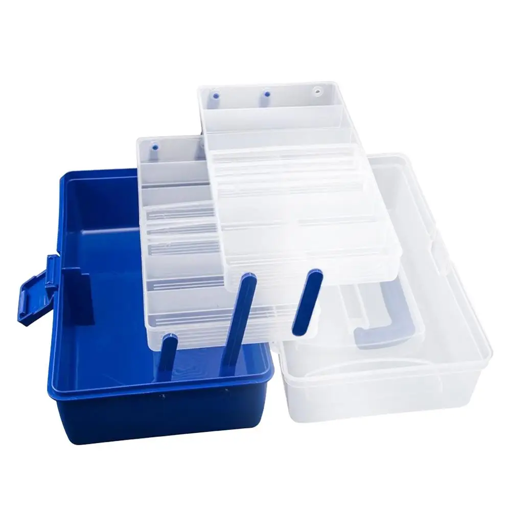 Caja de aparejos de pesca multicapa a prueba de agua, estuche de almacenamiento de pesca con mosca, equipo de pesca portátil, señuelo, caja de almacenamiento fuerte X317G - imagen 3