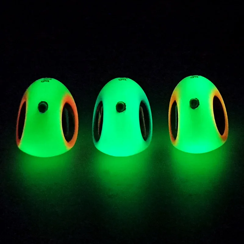 Cabezal de plantilla de pesca Kabura luminoso con señuelo de Jigging de falda, pargo deslizante, besugo, 350g, 300g, 250g, 200g, 150g, 120g, 100g, 8 - imagen 3