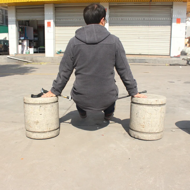 Bastón de 5 secciones, muleta plegable de aleación de aluminio 7075, telescópica de 106-125CM, mango EVA, para escalada de montaña al aire libre, Camping y senderismo - imagen 4