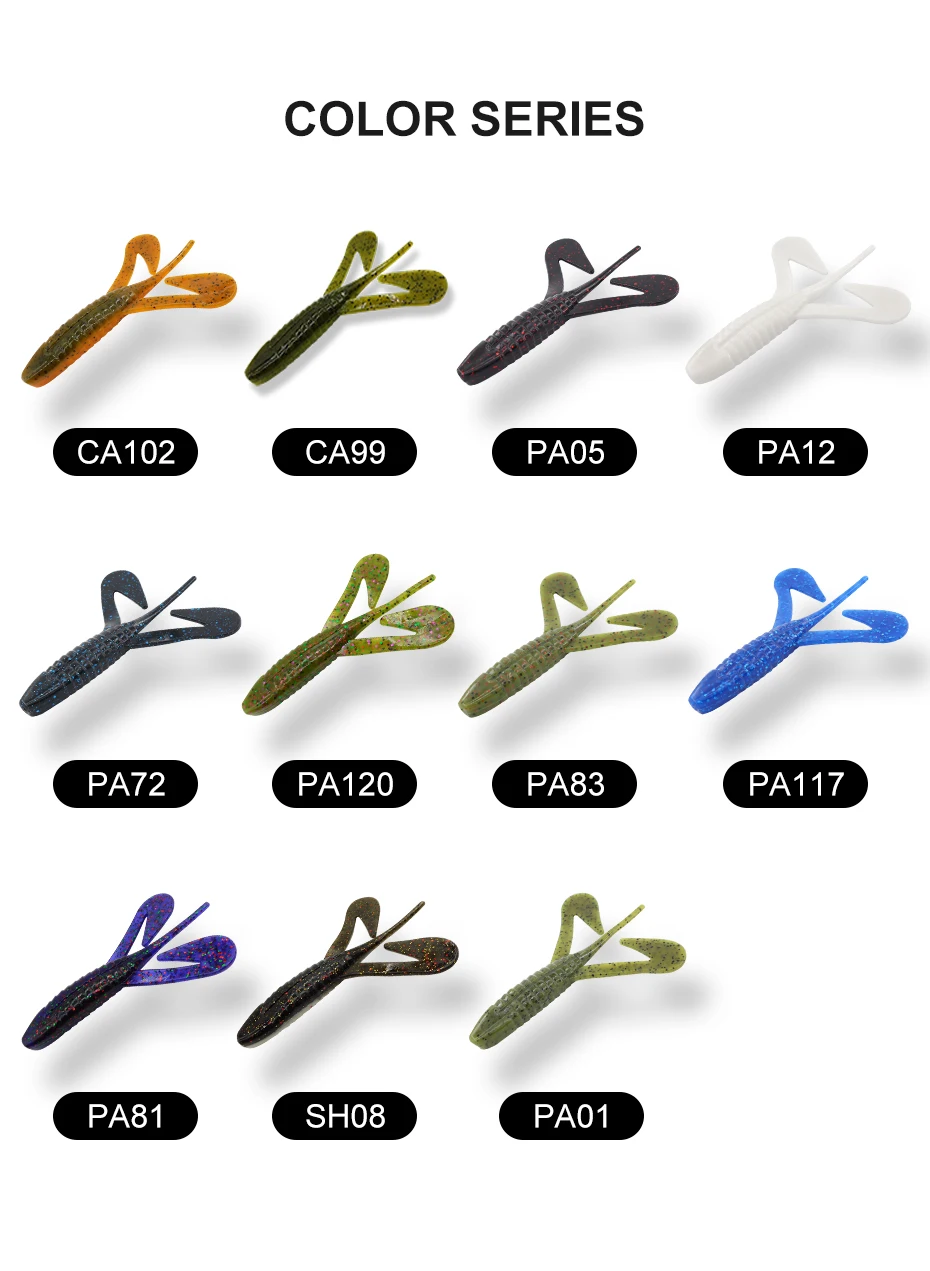 ESFISHING-Señuelos de plástico Assassin Logger, 115mm, 4 Uds., aparejos de Pesca, cebo de silicona, Pesca Leurere Souple, señuelos blandos para lubina - imagen 5