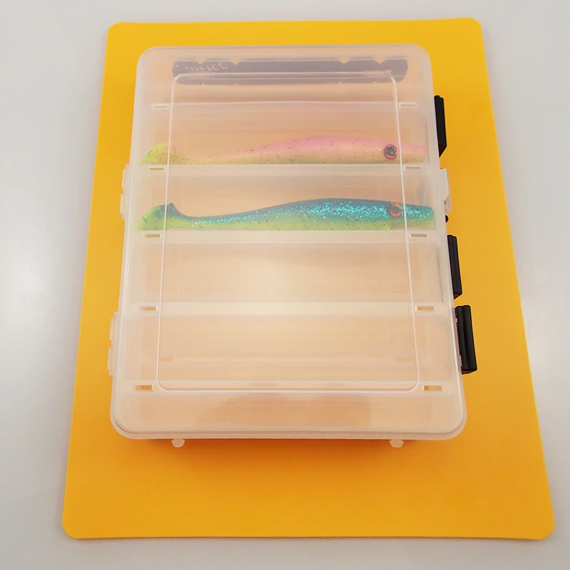 Caja de pesca, caja de almacenamiento de anzuelos, compartimentos, señuelos de peces, soporte de almacenamiento de plástico, accesorios de pesca - imagen 4