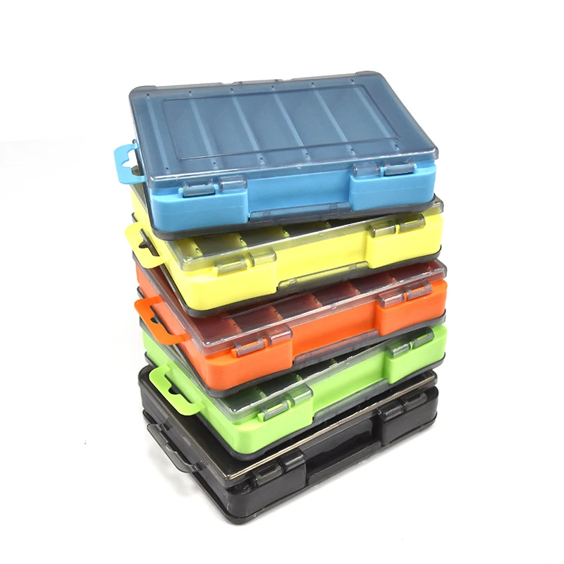 Caja de aparejos de pesca de doble cara, 12 celdas, caja de almacenamiento de anzuelos de cebo, accesorios de herramientas de pesca, Wobblers - imagen 3