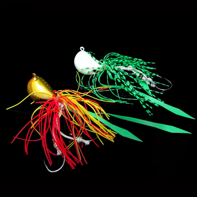 Señuelo de pesca en océano profundo, cabeza de anzuelo, 125g/180g, pulpo, calamar, peces, señuelos artificiales, lubina, Jigbaits, cebos de zumbido, 1 pieza en oferta - imagen 3