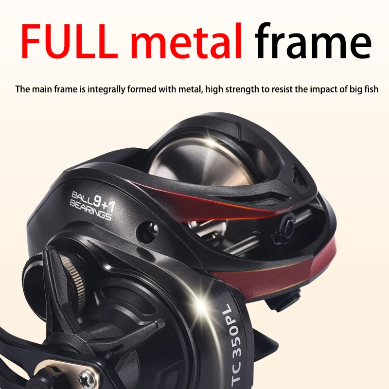 Carrete de pesca de mar lagarto, carrete de Metal de gran capacidad, tiro de largo alcance, agua salada, carrete de señuelo fuera del mar - imagen 3