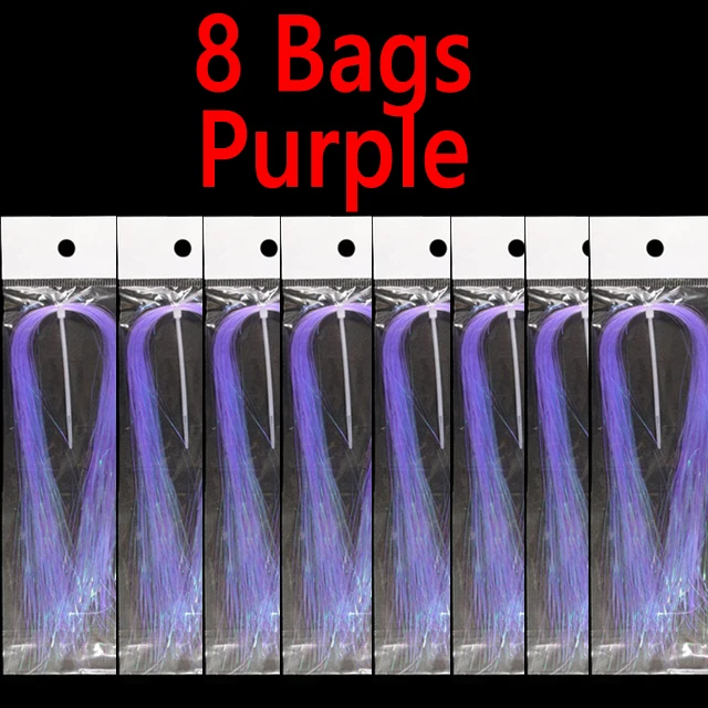 8 bags purple