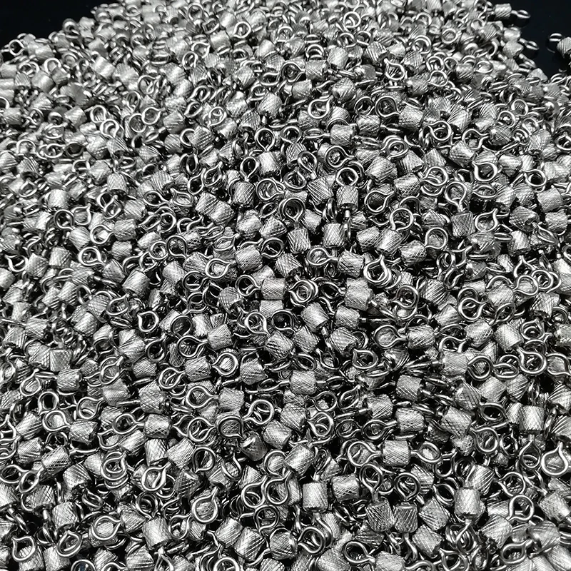 Conector de señuelos giratorios de rodamiento de bolas de aleación de cobre, accesorios de aparejos de Pesca de mar, herramienta de Pesca, venta al por mayor, tamaño 1 # ~ 12 #, 2000 piezas - imagen 3