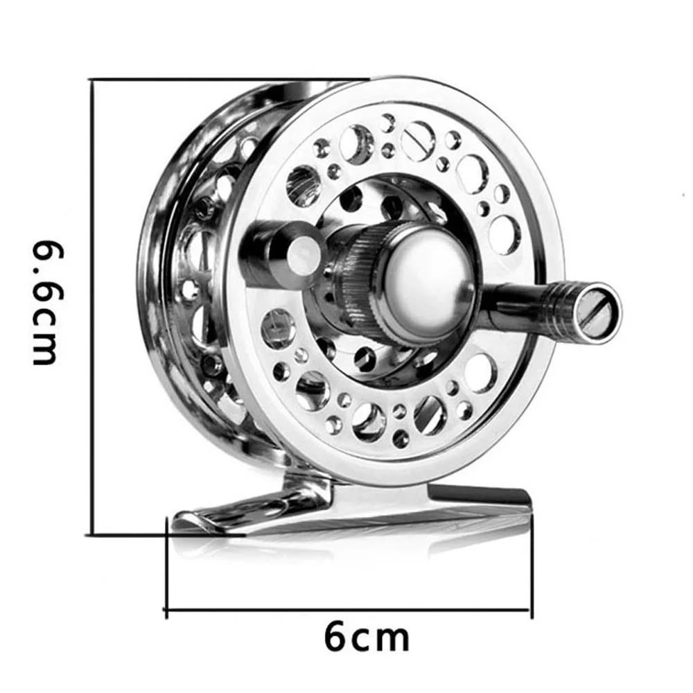 Carrete de pesca con mosca ultraligero de Metal completo 2 + 1BB carretes de pesca de carpa mecanizados CNC rueda de hielo de aluminio con fuerza de descarga - imagen 3