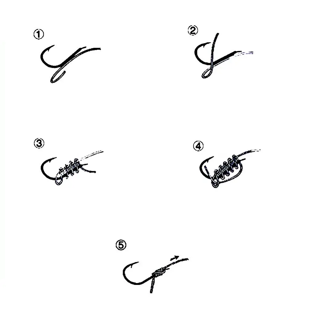 Anzuelo de pesca de acero de alto carbono, 50 unids/caja, con púas, serie 10 en anzuelos de mosca, soporte de cebo de gusano para pesca, accesorios de señuelo de agujero - imagen 5