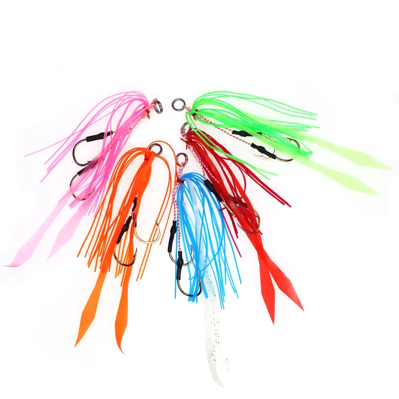Jig Head Kabura gancho deslizante con falda silicona - imagen 2