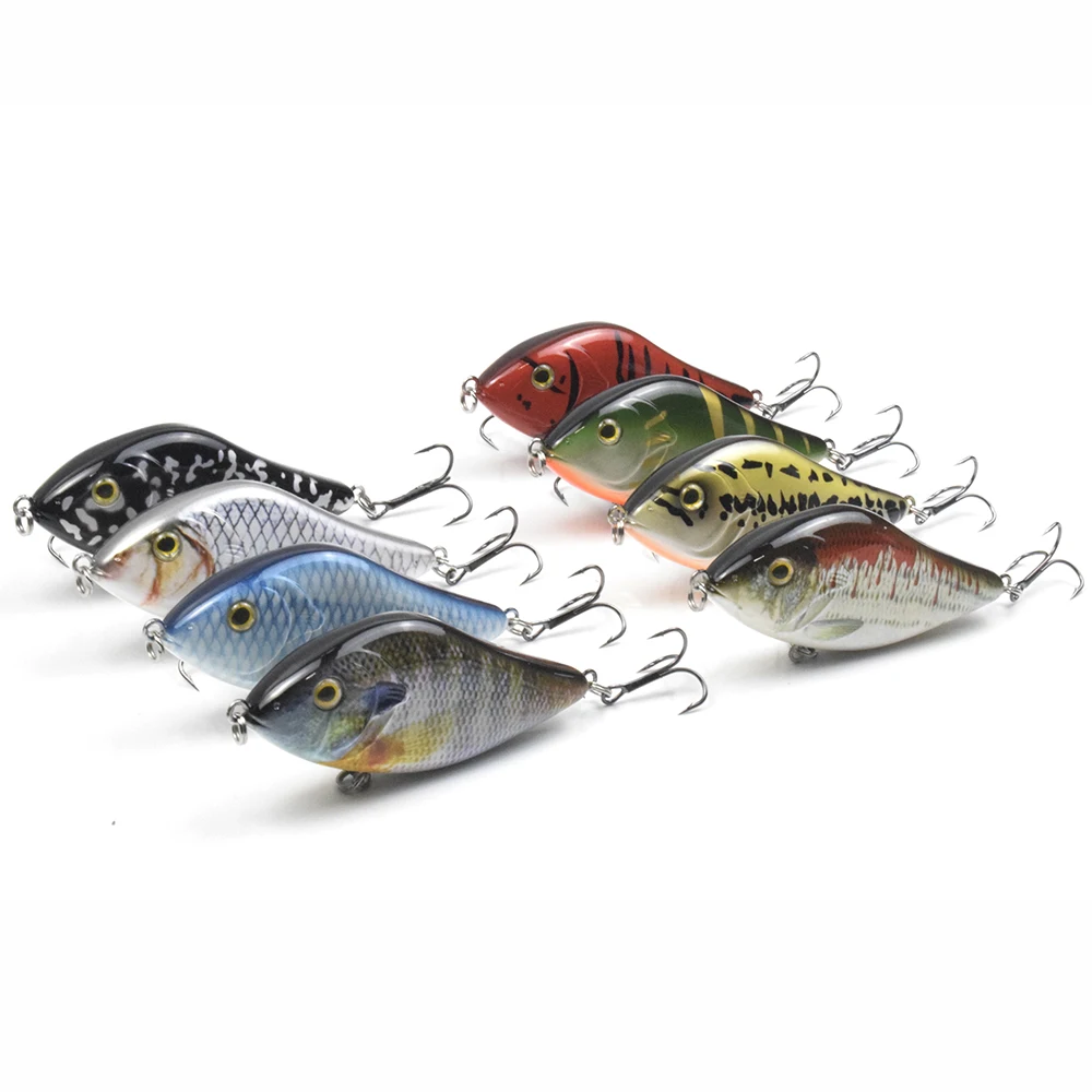 CCLTBA-Señuelos de Pesca de 10cm, 45g, Wobbler duro, Señuelos de Pesca, hundimiento Glide, Jerkbait, Lucio, aparejos de pesca, nuevos colores - imagen 5