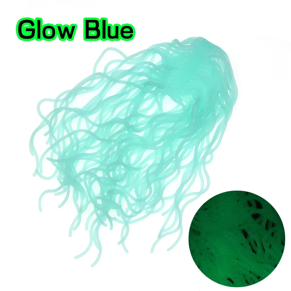 Bimoo-señuelo de pesca de silicona suave, 60 hebras/pc, cebo para gusano de San Juan, Material de atado de lombriz de tierra - imagen 5