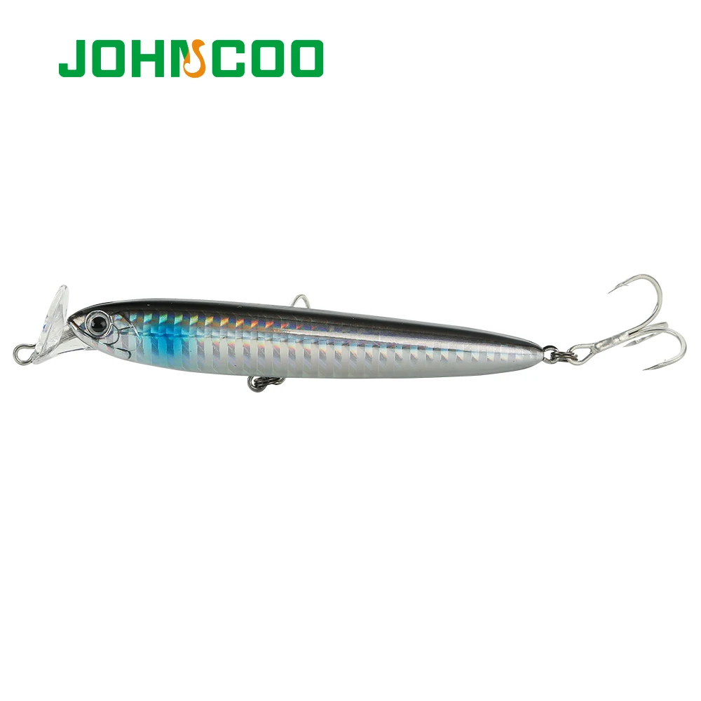 JOHNCOO Rocket Bait 95 señuelo de pesca hundido señuelo de pesca para lubina 95mm 22g Wobbler lápiz señuelos y cebo Artificial Stickbaits - imagen 5