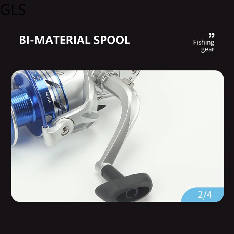 Carrete de pesca giratorio de Metal y plástico, rueda intercambiable de mano izquierda/derecha, 9 + 1BB, serie QS 1000-7000, novedad - imagen 5