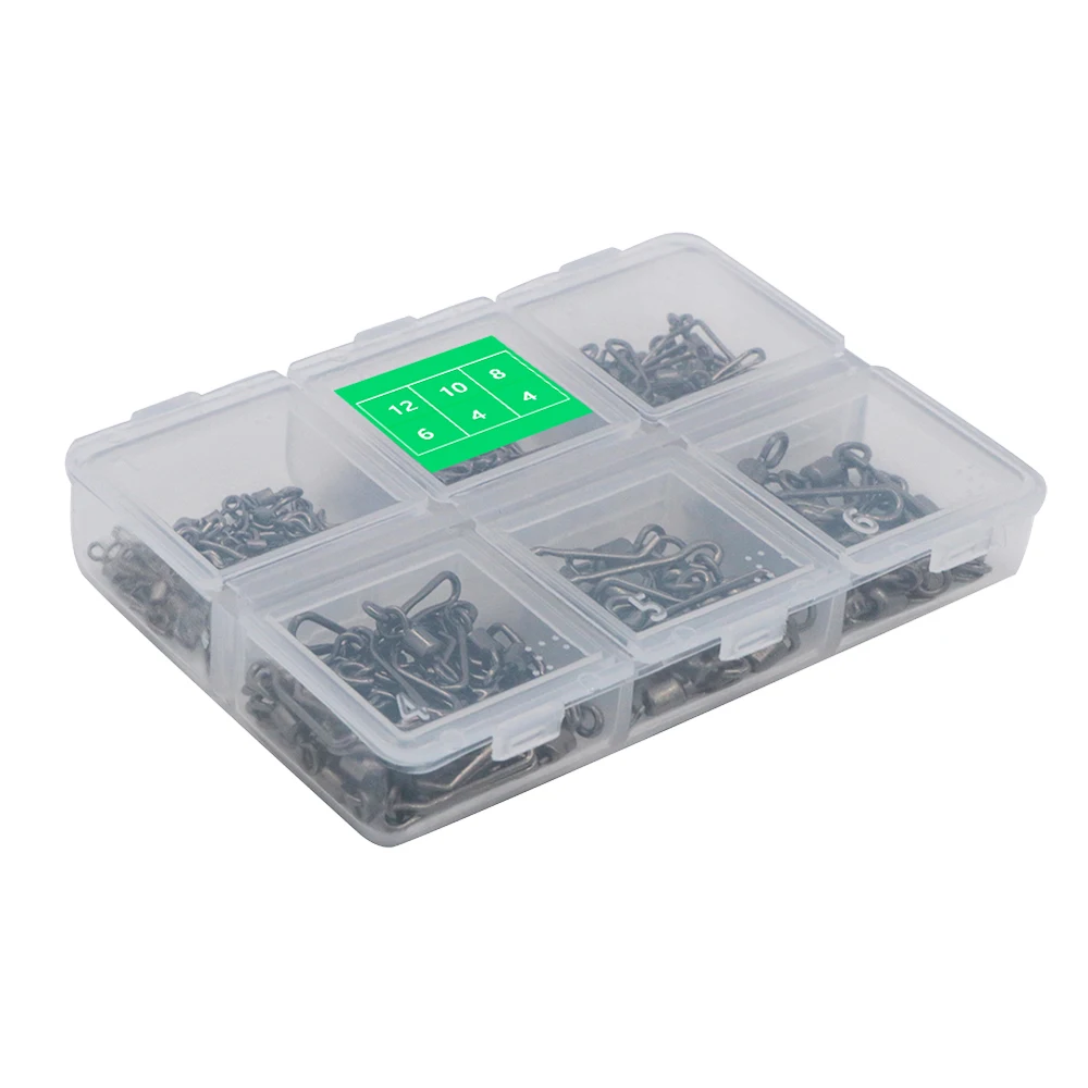 Conector giratorio de pesca, Pin de enclavamiento, rodamiento giratorio de pesca a presión para señuelo de anzuelo, accesorios de pesca de carpa, herramienta de pesca - imagen 5