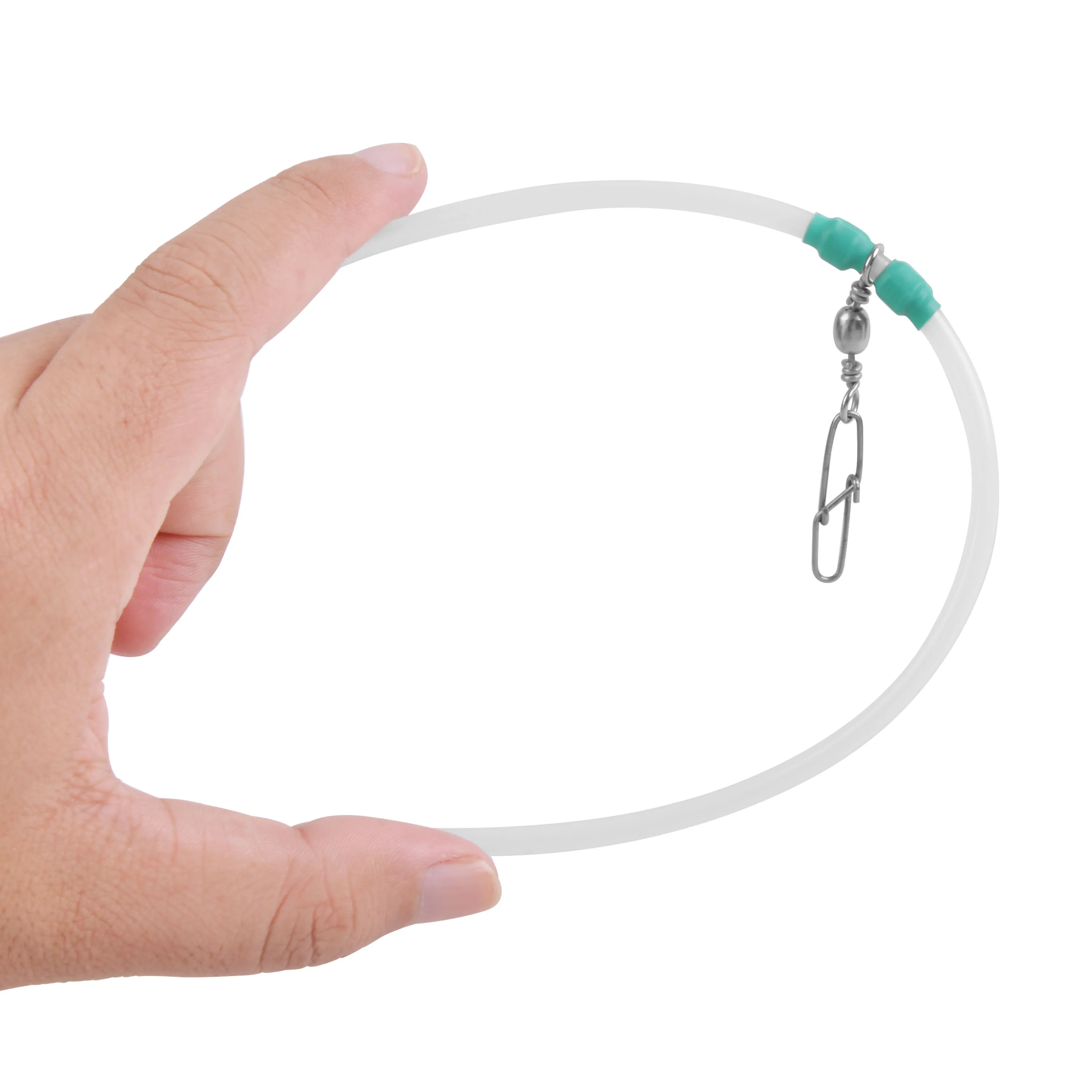 Mangas de pluma alimentadora antienredos para pesca, tubo de línea cruzada de 20 piezas con conector de broches giratorios de barril para latón - imagen 4