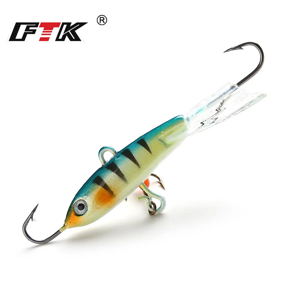 FTK-señuelo de Pesca en hielo colorido, equilibrador de 6,5 cm/22g 5,5 cm/12g 5cm/12g, aparejos de Pesca de cebo duro - imagen 4