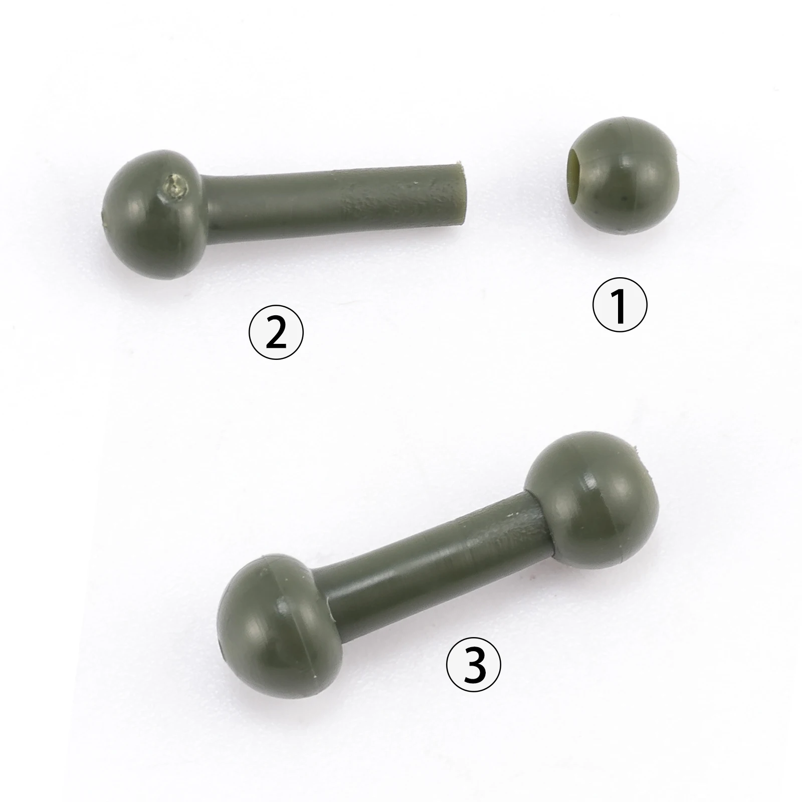 Fundas Chod para pesca de carpa, 40 piezas, Protector de línea suave, cambio rápido, cuentas Chod para plataformas de helicóptero Zig Rig, aparejo de pelo - imagen 5