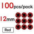 12mm Red 100pcs