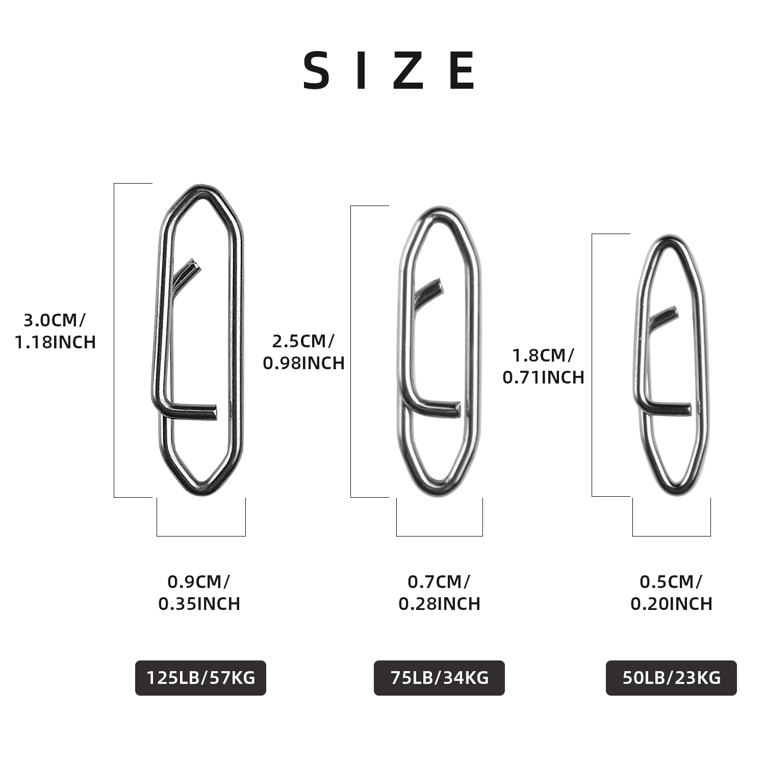 Uds DE SEGURIDAD DE PESCA SF 25 Clips de broches, pinzas de alimentación de acero inoxidable, fácil cambio rápido, broches de señuelo, Clips de velocidad de pesca - imagen 2