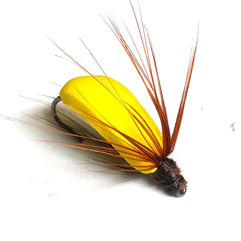 KKWEZVA-SEÑUELOS DE Mosca de pesca 20 piezas, cebo de trucha, tipo flotante seco, similar al cebo de mosca artificial, aparejos de pesca - imagen 5