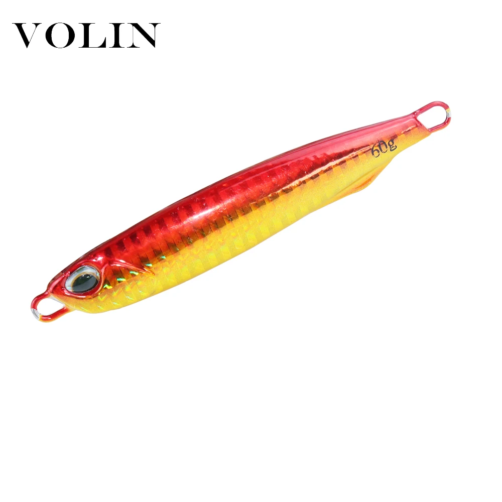 VOLIN-cuchara de Jigging Matel, señuelo de Pesca de Mar, aparejo de cebo Artificial, 40g, 60g, nuevo - imagen 4