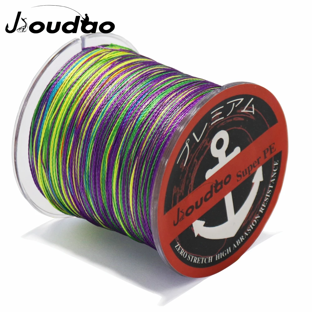 Línea de pesca trenzada de 4 hebras, 500m, superfuerte, multifilamento japonés Multicolor, PE, 10lb, 20lb, 30lb, 45lb, 55lb, 65lb, 100lb - imagen 2