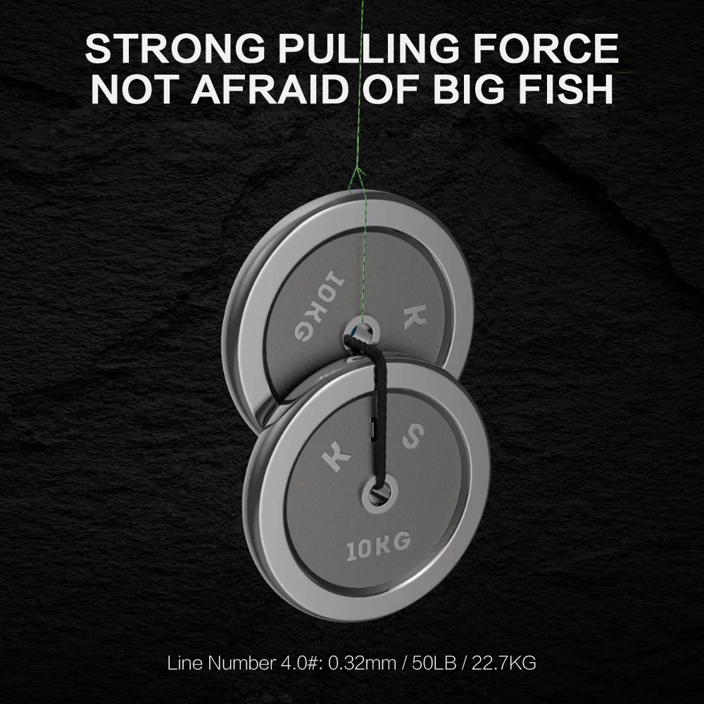 JOF-sedal de camuflaje para pesca de carpa en agua salada, multifilamento de 300M, 8 hebras, 22LB-88LB, hilo de pescar de PE trenzado - imagen 4