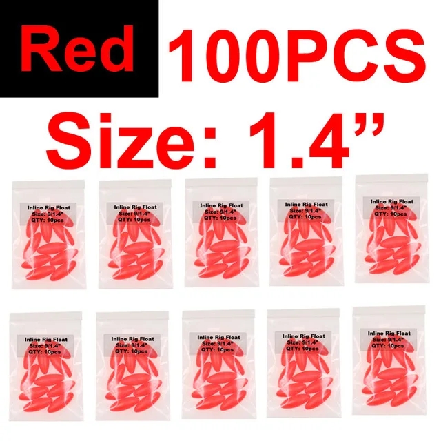 100pcs red S