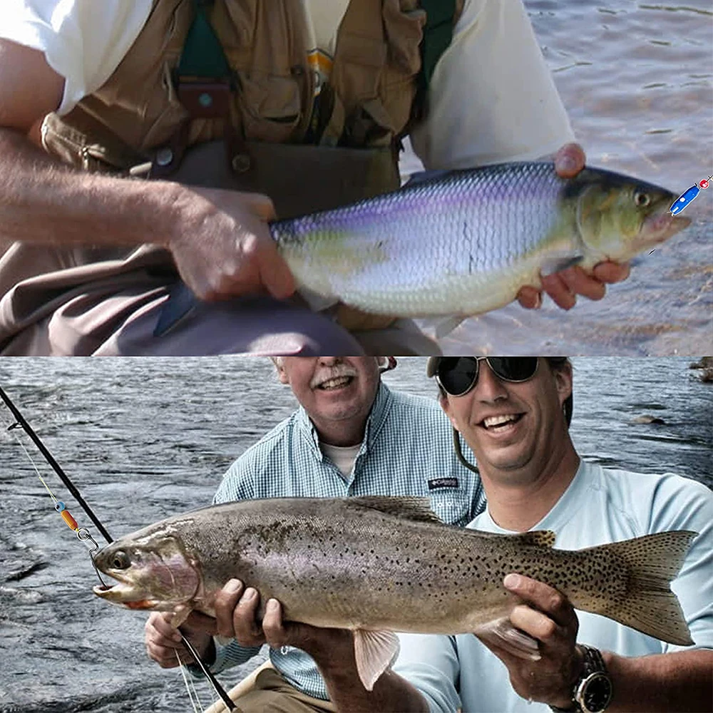 20 piezas Spinner de pesca de latón, señuelo, plomo de pesca, Spinner, pesos de cebo, deslizamiento, bala, accesorios giratorios en línea - imagen 5