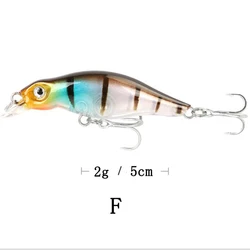 Wobbler ultraligero pequeño para trucha y lubina – varios colores