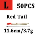 50pcs red tail L