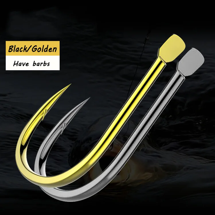 Anzuelo de pesca a granel, accesorio de pesca de carpa, con púas de oro negro y carbono, objeto grande, 500 Uds. - imagen 3