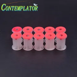 Kit para atado de moscas con herramientas y hilo plástico compacto