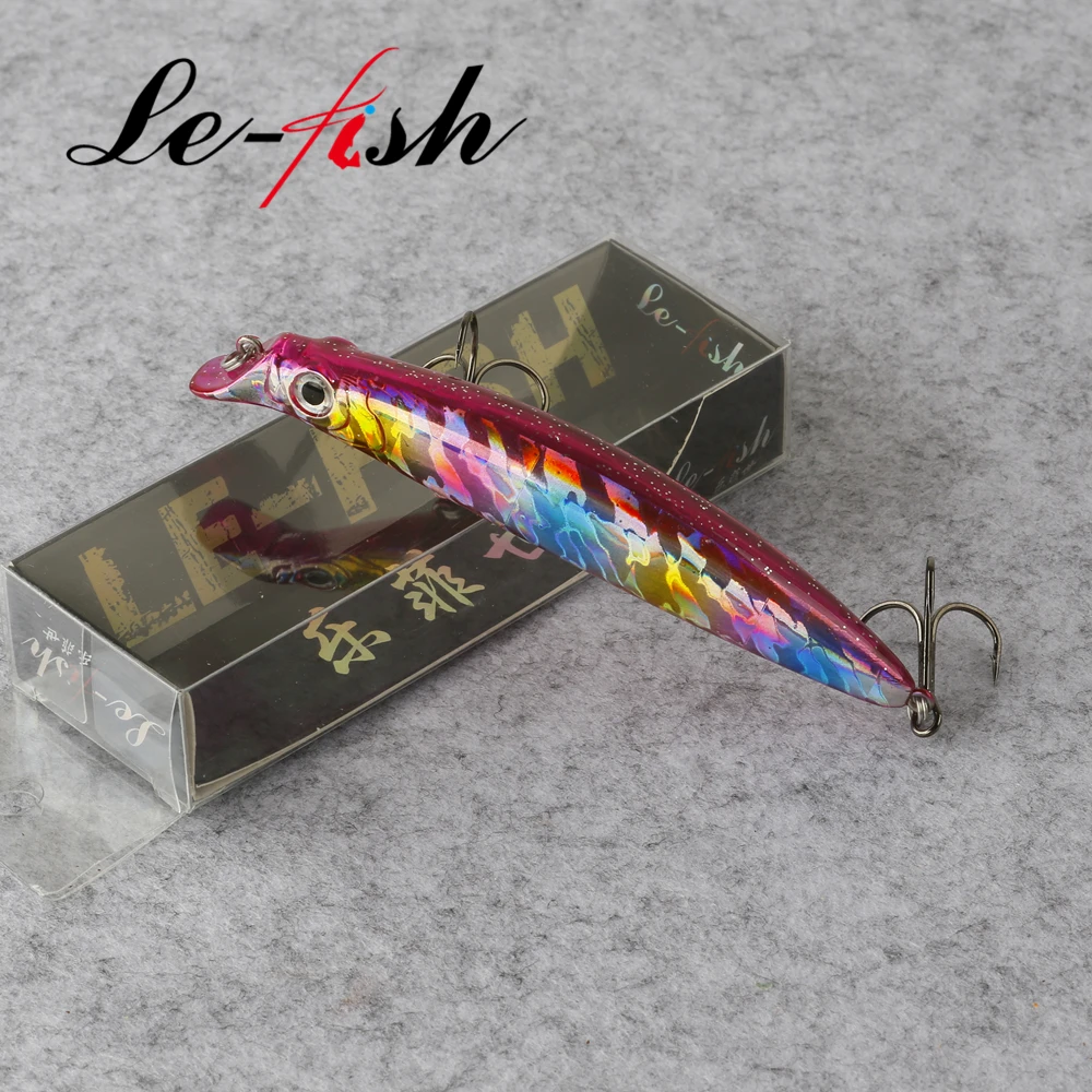 Le fish-Señuelos de Pesca que se hunden, cebos Jerkbaits, pececillos, buena acción, Wobblers, aparejos de Pesca, 120mm, 18,5g
