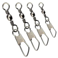 Typy-Pin A Snap Conector de Pesca con Giratorio y Anzuelo