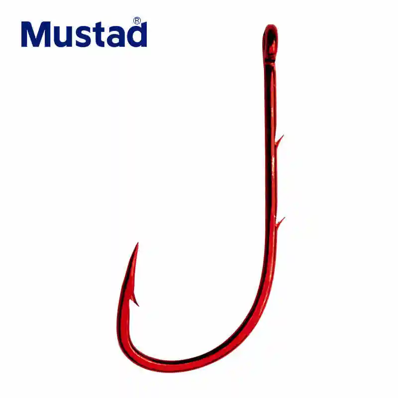 Anzuelos Mustad originales, anzuelo De Pesca De fundición con cebo vivo, anzuelo De púas De acero alto en carbono 92668, Wedkarstwo Anzol Anzuelos De Pesca - imagen 2