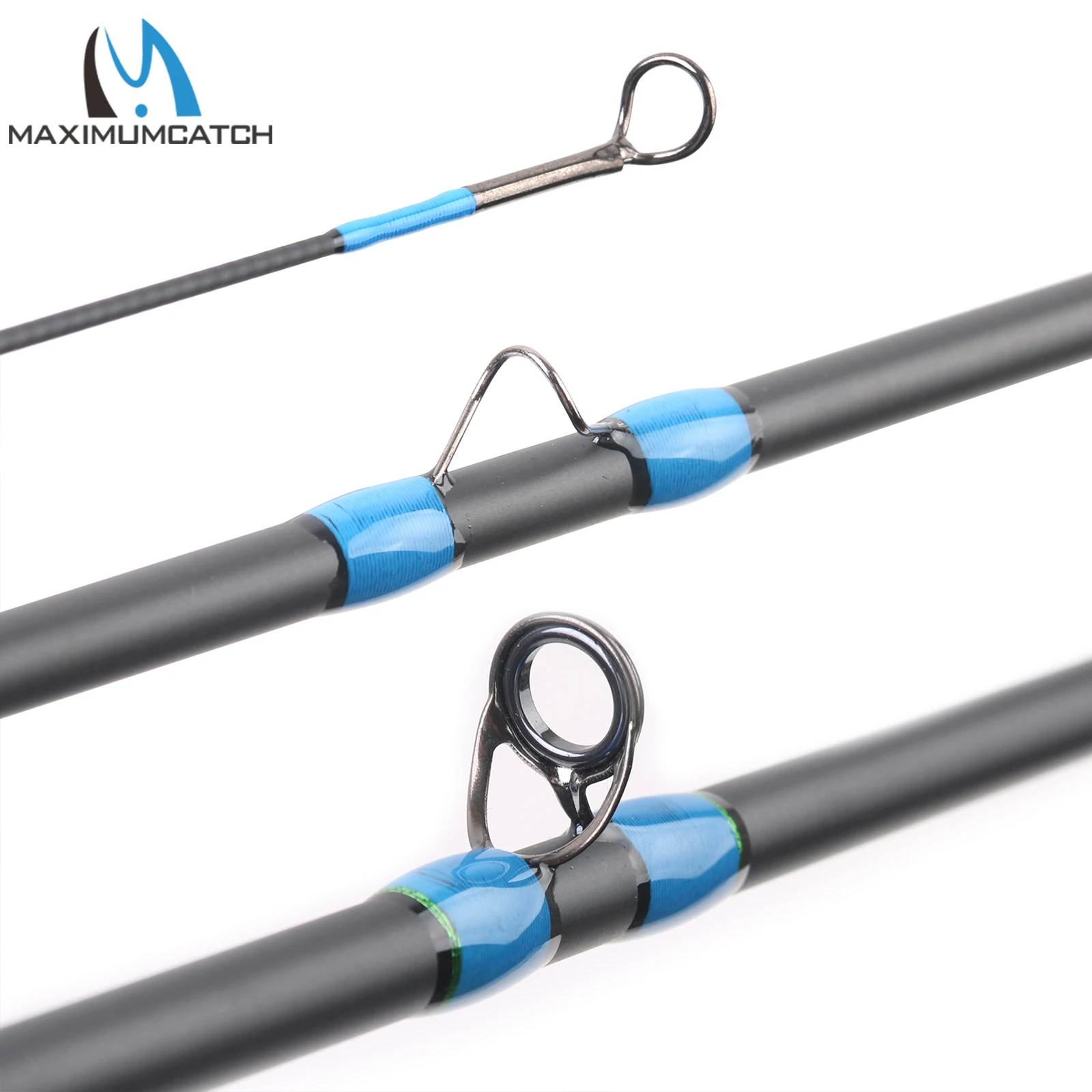 Caña de pescar con mosca Maximumcatch Nymph, fibra de carbono de grafito, caña con mosca de acción rápida, 10 pies-11 pies, 2 WT, 3 WT, 4 segundos, IM10 - imagen 5