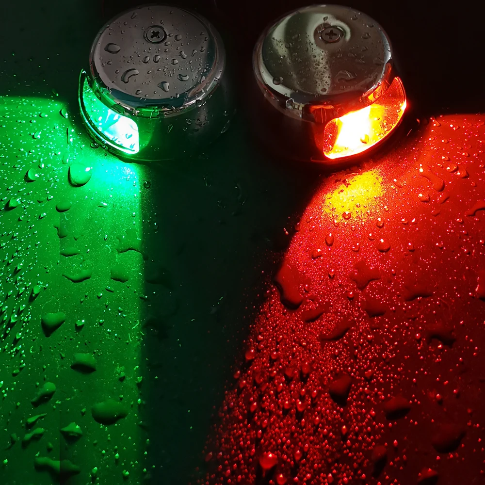 Luces navegación LED barco – Estribo verde y puerto rojo - imagen 3