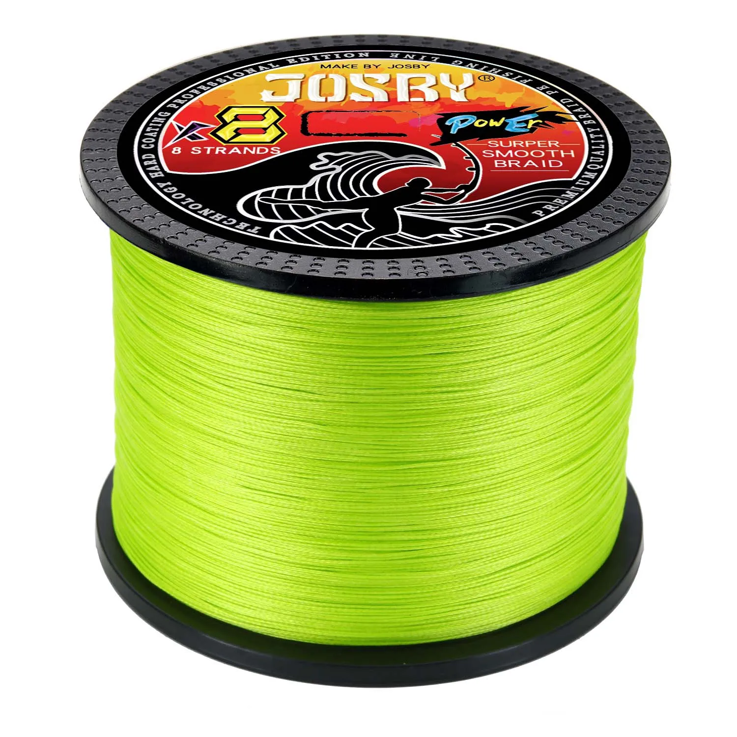 JOSBY-sedal trenzado de 8 hebras para pesca, hilo superfuerte y suave de 100% PE, para agua salada y dulce, japonés - imagen 3