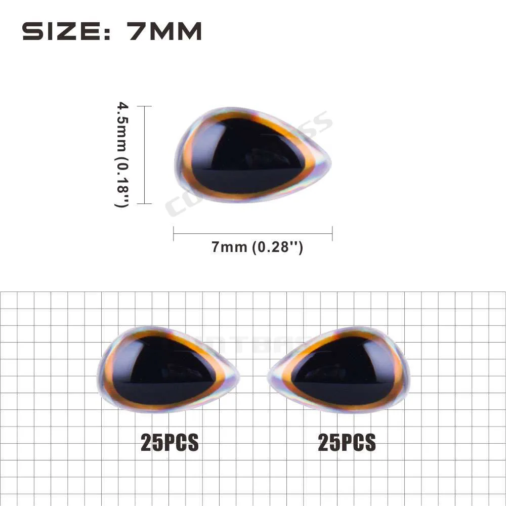 Ojos de señuelo de pesca holográficos 3D especiales Countbass, llantas doradas Ojos de señuelo de pesca 3D - imagen 4