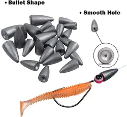 Plomos tipo bala THKFISH para Texas Rig y Carolina de 3,5g a 14g